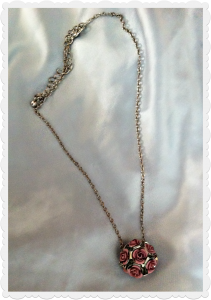 Floral rose necklace